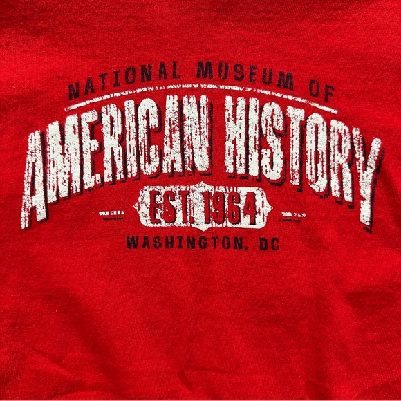Smithsonian Kids T-Shirt Red Medium American History Museum Souvenir - Picture 3 of 6